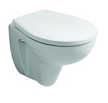 Keramag Renova N ° 1 Comprimo Abattant WC avec Charnières en acier inoxydable Blanc/Alpin, 571044000