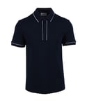 Lacoste Mens Paris Tipped Placket Polo Midnight Blue - Size 2XL