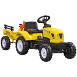 Children Pedal Go Kart Ride on Tractor with Shovel & Rake Four Wheels Child Toy