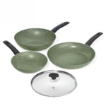 Prestige Eco Frying Pans Non Stick Induction 3 Piece Cookware Set - 20/24/28 cm