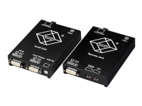 Black Box ServSwitch Single DVI Fiber Optic KVM Extenders, USB, Single-Mode - KVM-utvider - fiberoptisk - opp til 10 km