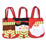 Christmas New Elk Bear Santa Claus Handbag Eve Gift Ba B Snowman