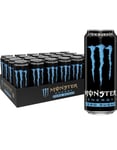 24 stk Monster Absolutely Zero 500 ml - Sukkerfri Energidrikk - Helt Brett