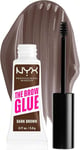 NYX Professional Makeup Tinted Brow Glue, Instant Eyebrow Styler, Dark Brown 