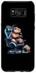 Coque pour Galaxy S8+ Capybara Popcorn Animal Manette de jeu Casque Gamer