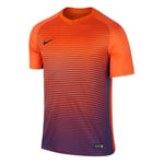 Nike SS YTH Segment IV JSY Maillot Manches Courtes pour Homme, Orange (Safety Orange/Court Purple/Black), S