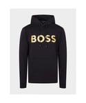 Hugo Boss Mens Soody Sweatshirt in Black Cotton - Size 3XL