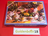 PORCELAIN AND FLOWERS FALCON DELUXE 1000 PIECE JIGSAW PUZZLE NEW SEALED