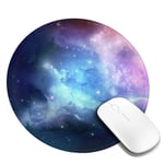 Stellar Nebula Cosmos Space Premium Round Mouse Pad 7.9x7.9 In Non-Slip Rubber Base Mousepad For Laptop,Computer