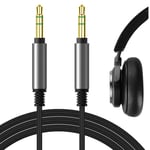 Geekria QuickFit Audio Cable Compatible with Bowers & Wilkins PX7, PX5, PX, Bang & Olufsen H95, H9i, H8i, H9 3rd Gen, H8 Cable, 3.5mm Aux Replacement Stereo Cord (4 ft/1.2 m)