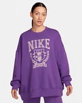 Nike Sportswear Women's Oversized Fleece Crew-Neck Sweatshirt