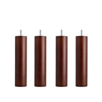 DUX - Dux SC sängben rund mahogany 30 cm 4-pack - Sängben - Träfärgad - Trä