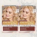 L'Oreal Excellence Lightest Blonde 10U Hair Color Natural Shade Value Pack of 2