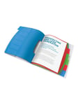 Esselte Vivida - classification folder - 6 parts - tabbed - white translucent
