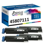 PREMIUM CARTOUCHE - x4 Toners - 45807111 (Noir) - Compatible pour OKI B 432 DN OKI B 512 DN OKI MB 492 dn OKI MB 562 dnw