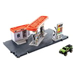 Matchbox Gas Station Play Set for Toy Cars (Mattel GVY84)