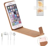 Protective cover for Huawei Mate 50 Pro + earphones cork Flipstyle
