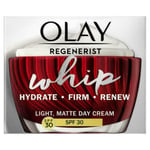 Olay Regenerist Whip Light As Air Touch Moisturiser Cream SPF 30 Anti-Ageing 50m
