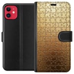 Apple iPhone 11 Plånboksfodral Guld Pussel
