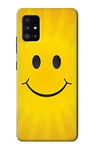 Yellow Sun Smile Case Cover For Samsung Galaxy A41