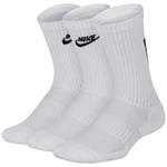 Nike Everyday Cushion Crew Socks 3 Pairs EU 34-38 White / Black