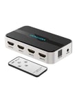 HDMI Switcher 3 in 1 4K with Audio Separation Gray