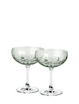Crispy Emerald Gatsby Champagneglas Home Tableware Glass Champagne Grön Frederik Bagger