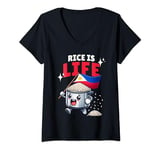 Womens Pinoy Pinay lover of rice is life funny Filipino rice cooker V-Neck T-Shirt