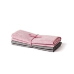 Axlings kjøkkenhåndkle 100% lin 2stk rosa/betong 50x70cm