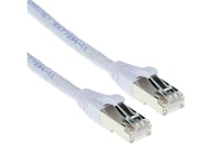 Act White 0.5 Meter Lszh Sftp Cat6a Patch Cable Snagless With Rj45 Connectors Cat6a S/Ftp Lszh Sng Wh 0.50M (Fb7300)