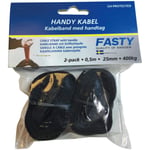FASTY Kabelband M Handtag 25mm 0,5m 2pack