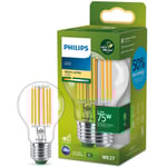 LED E27 Normal 5,2W (75W) Klar 1095lm 2700K Energiklass A