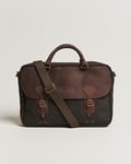 Barbour Lifestyle Wax Leather Briefcase Olive