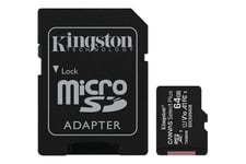 Kingston Canvas Select Plus - flashhukommelseskort - 64 GB - microSDXC UHS-I