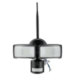 18W strålkastare - LED, WiFi, sensor, kamera, 6000K, svart hölje - Kulör : Kall