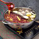 Rostfritt Stål Hot Pot Induktionshäll Gasspis Kompatibel Gryta Hemkök 32cm32cm 32cm