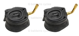 Baldwins PAIR (2) QUINNY Pushchair Pram Inner Tubes BENT VALVE 12"