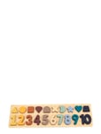 Nummer Og Form Puslespil Patterned Magni Toys