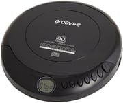 Groov-e Retro Personal CD Player with 20 Track Programmable Memory, LCD Display,
