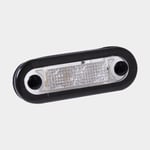 Hella Stegljus Hella, plast, svart, LED, 10 - 33 V, 0.5 W, med blått sken