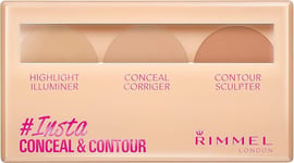 Rimmel London Insta Number 1 Conceal and Contour Palette, 7 g, Light