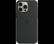 Apple Silicone Black Case with MagSafe for Apple iPhone 15 Pro Max (Fyndvara)