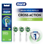 Oral-B Cross Action Toothbrush Head 3 Pack White