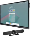 Samsung Interactive E-board - 75"" + Logitech Meetup 4k Webcam Ultra-hd
