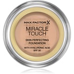 Max Factor Miracle Touch Fugtgivende creme foundation SPF 30 Skygge 045 Warm Almond 11,5 g