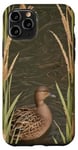 iPhone 11 Pro Cool Pattern Of Duck In Cattail And Water Reed Case