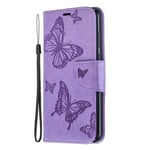 The Grafu Case for Huawei P30 Lite, Durable Leather and Shockproof TPU Protective Cover with Credit Card Slot and Kickstand for Huawei P30 Lite, Purple