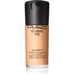 MAC Cosmetics Studio Fix Fluid SPF 15 24HR Matte Foundation + Oil Control Matterende foundation SPF 15 Skygge NC18 30 ml