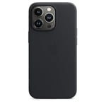 Silikonfodral för iPhone 13 Pro Läderfodral med Magsafe (FMY) Midnight Black