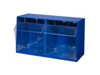 Allit Varioplus Proflip 2, Verktygshållare/Ställ I Perforerad Masonit, Hips, Polystyren (Ps), Blå, Transparent, 1 Styck